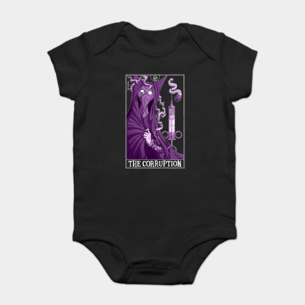 The Corruption Tarotesque (Dark) Baby Bodysuit by Rusty Quill